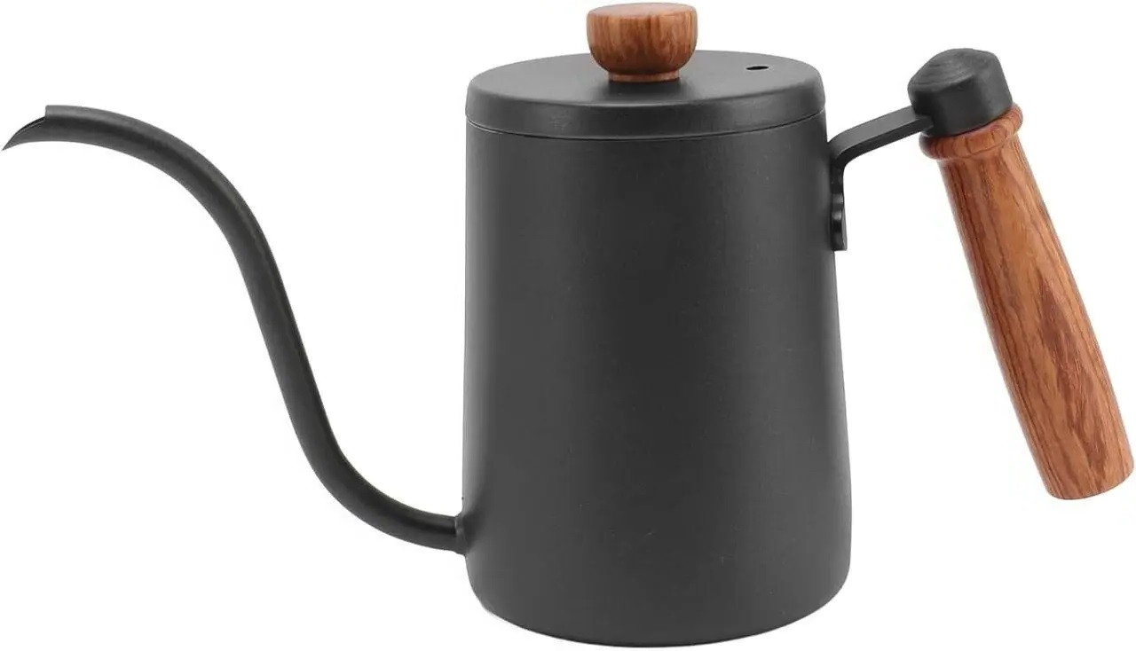 Чайник для кави з довгим носиком 600 мл Drip Kettle Swan Чорний