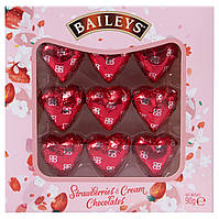 Шоколадні цукерки Сердечка Baileys Strawberries & Cream Heart Shaped Chocolates Полуниця з вершками та лікером