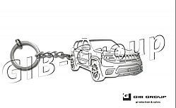 Брелок Jeep Cherokee IV TrackHawk на автомобільні ключі