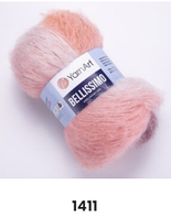 Нитки пряжа для в'язання мохерова BELLISSIMO YARNART Беліссімо ЯрнАрт № 1411