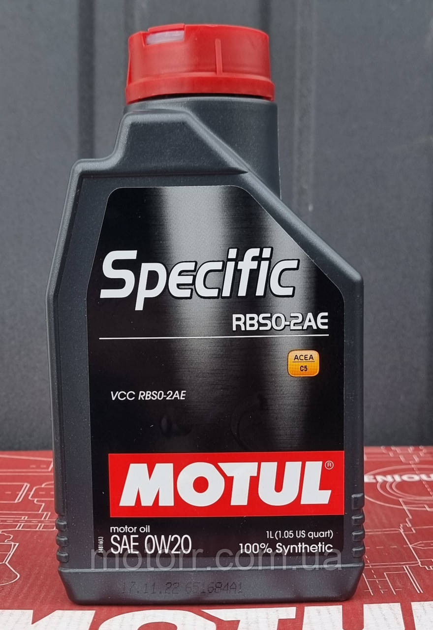 Олія моторна Motul SPECIFIC RBS0-2AE SAE 0W20 (1L)