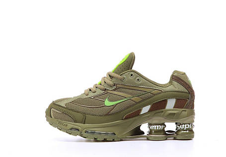 Чоловічі Кросівки Nike x Supreme Shox Ride 2 SP Khaki / Найк Суприм Шокс Райд 2 СП Хакі, фото 1