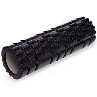 Ролер для йоги та пілатесу (мфр рол) SP-Sport Grid Combi Roller FI-0457 30см чорний