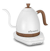 Чайник Brewista Artisan Gooseneck Variable Kettle White Wood