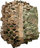 Маскувальна сітка 8х12м двостороння подвійна. Зелена з коричневим Листя №1 / Осінь №2, фото 6