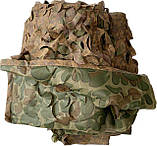 Маскувальна сітка 6х8м двостороння подвійна. Зелена з коричневим Листя №1 / Осінь №2, фото 7