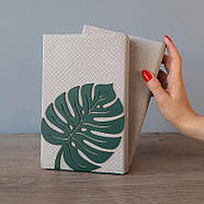 Металевий упор для книг Glozis Monstera Leaf Green (зелений), фото 4