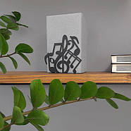 Металевий тримач для книг Glozis Notes (чорний), фото 3