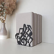 Металевий тримач для книг Glozis Notes (чорний), фото 4