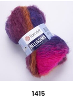 Нитки пряжа для в'язання мохерова BELLISSIMO YARNART Беліссімо ЯрнАрт № 1415