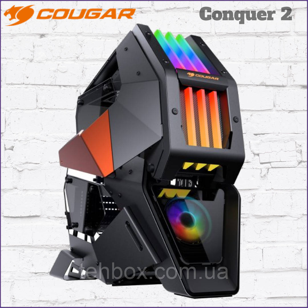 Корпус для ПК Cougar Conquer 2 закалене скло USB 3.1/Type-C/USB3.0 x 2/Audio/Mic