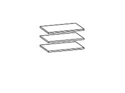 Внутрішні полиці до шафи (3 шт.) Besto BT10