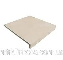 Клінкерна сходинка пряма з капіносом Interbau Lithos Silur Creme