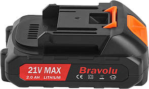 Акумулятор Bravolu 21 В, 2,0 А·год, підходить для шабельної пили Bravolu та мінібензопилки, Amazon, Німеччина