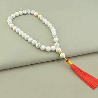 Чотки на 33 намистини з натурального каменю Кахолонг