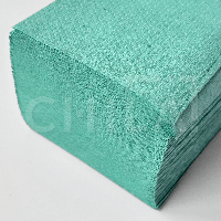 Полотенца бумажные зеленые V-складка (200л/уп)