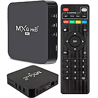 Смарт ТВ приставка 4GB/64GB, MXQ 4K Pro / Андроїд ТВ приставка для телевізора / Медіаплеєр на Android