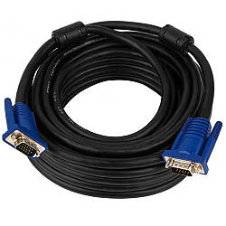 Кабель VGA-VGA, 10м, 3 + 4 / Шнур ВГА для монітора / Кабель vga для передачі відеосигналу