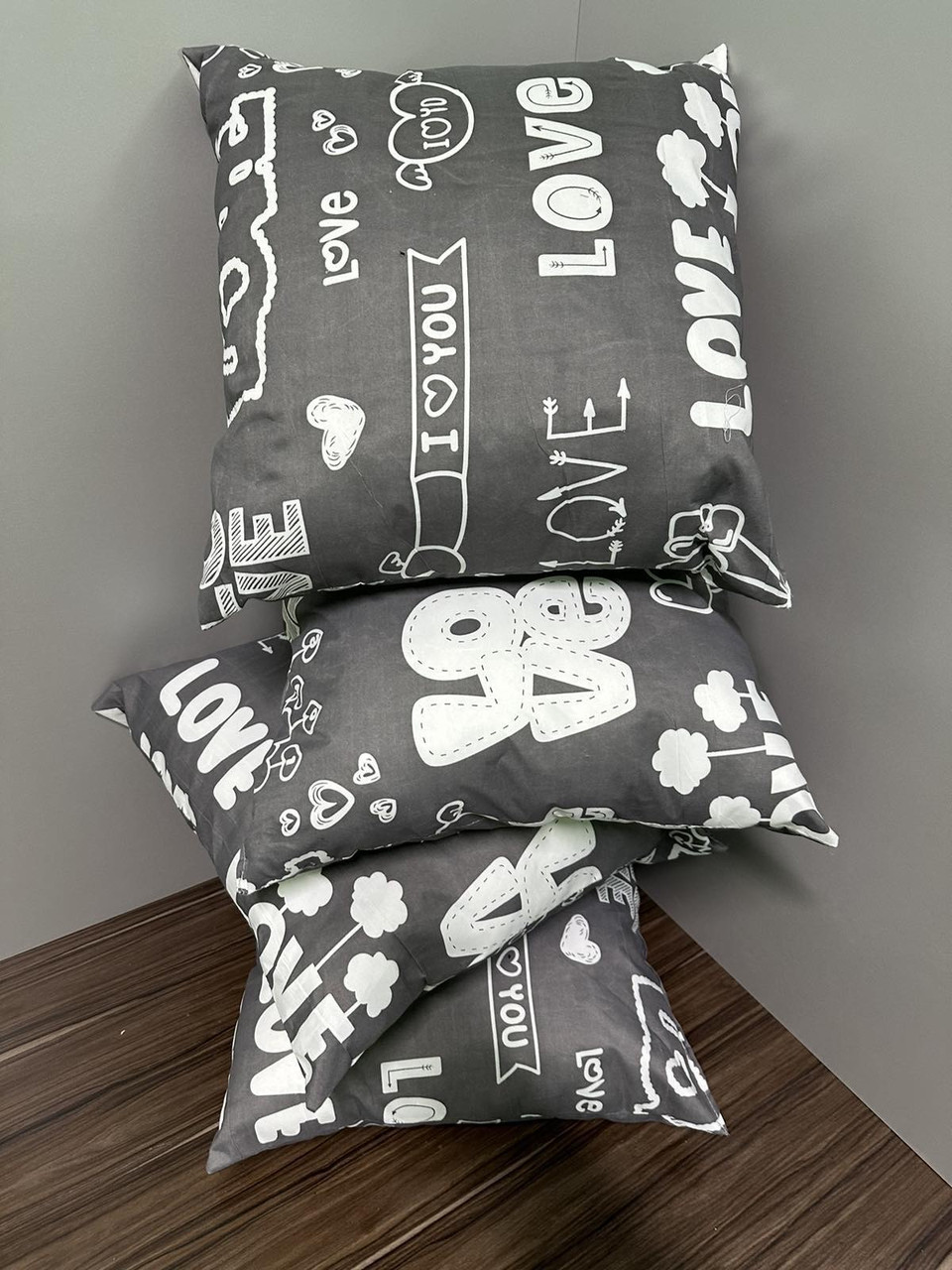 Подушка 45х45 см на холофайбері антиалергенна декоративна, фото 1