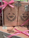 Подарунковий набір із 2 рушників у коробці Туреччина лазня+обличчя, фото 6