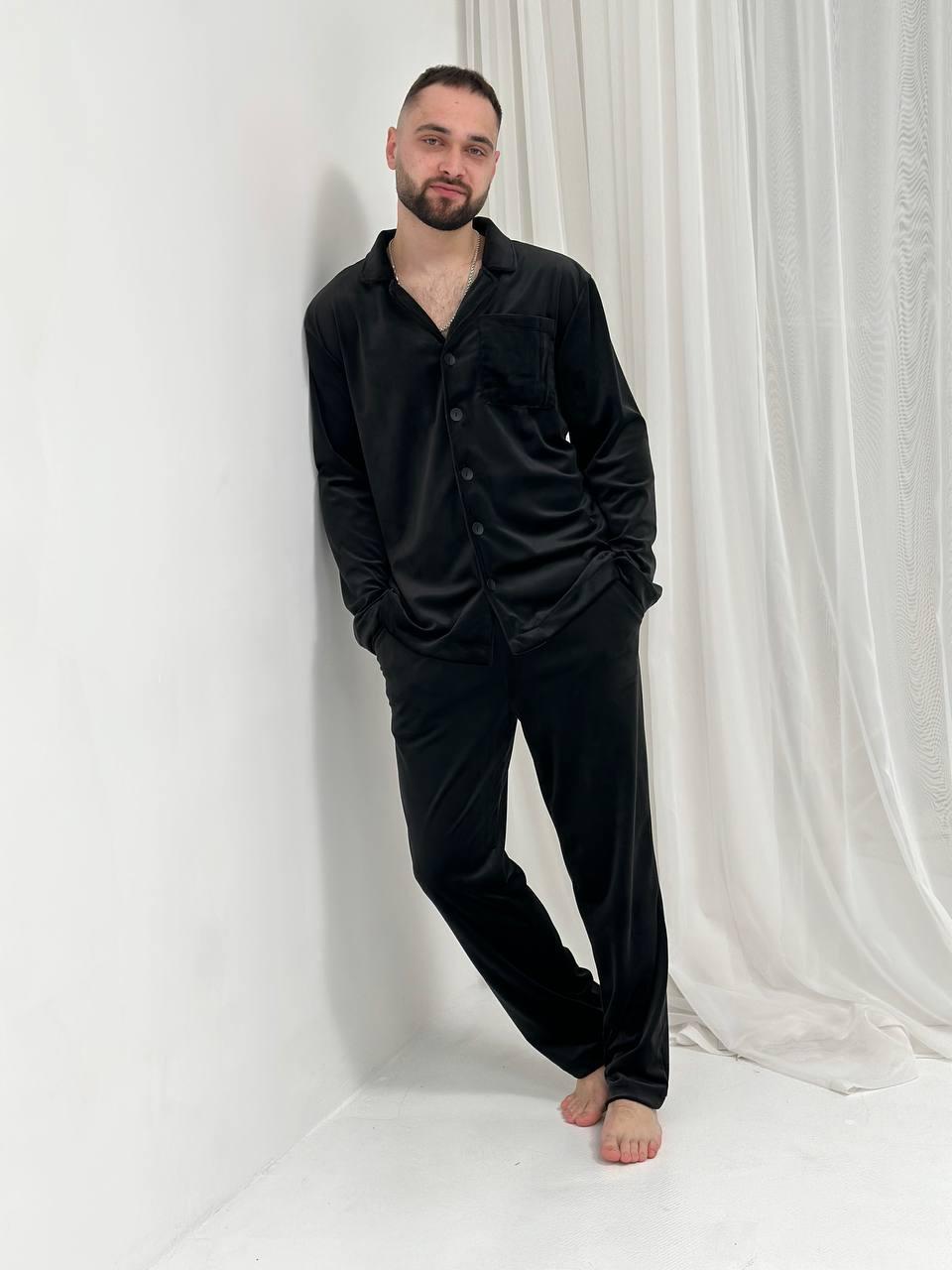 Чоловічий домашній одяг. Велюрова піжама. Комплекти для відпочинку., фото 1