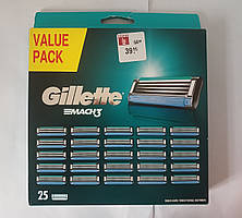 Касети Gillette Mach 3 25 шт (Жиллет Мак 3 оригінал Німеччина)