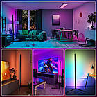 Кутова RGB лампа підлогова 120см з пультом дистанційного керування, фото 5
