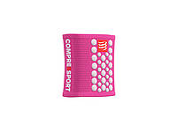 Напульсник спортивный на руку Sweatbands 3D Dots Summer Refresh Pink/White