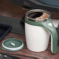Автоматическая чашка-мешалка 380мл AD-2136, на батарейках / Кружка для кофе с перемешиванием / Умная чашка