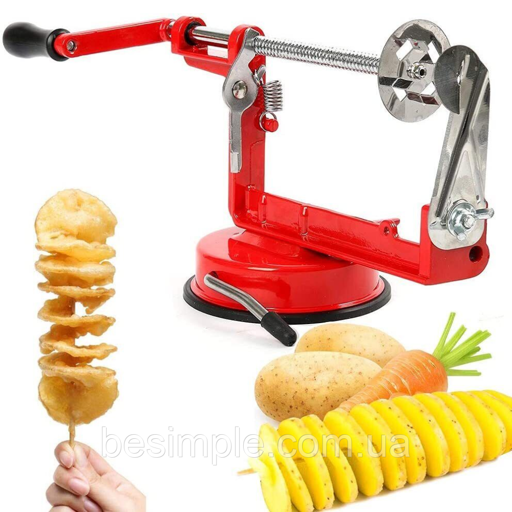 Механическая машинка для резки картофеля спиралью, Spiral Potato Chips / Аппарат для нарезки спиралью - фото 1 - id-p2112305629