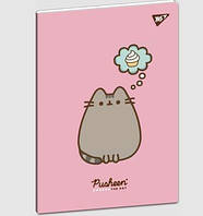 Тетрадь для записей А4/40 обкл. с вырубкой Pusheen, клетка YES