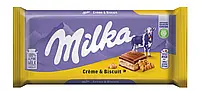 Шоколад Milka Creme/ Biscuit 100г