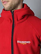 Флісова кофта з капюшоном Synevyr 260 з вашим Логотипом Червона, фото 2