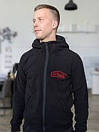 Флісова кофта з капюшоном Synevyr 260 з вашим Логотипом Чорна, фото 5