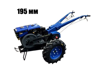 Дизельний мотоблок синій без плуга Forte МД-81 LUX, 195 мм, 5 л, 8 к.с