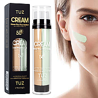 Тональный крем + праймер для лица с коллагеном и SPF50, TUZ GREEN / Основа под макияж с праймером / BB крем