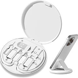 Кабель для передачі даних 4в1, XL-722, 60W / Шнур з кейсом та перехідниками для заряджання телефону / Дата кабель