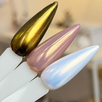 Перлова втирка пресована Shell Powder No02, золотий єдиноріг, фото 1