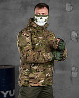 Куртка мультикам мужская с липучками, Куртка всу камуфляж военная тактическая мембрана с шевронами