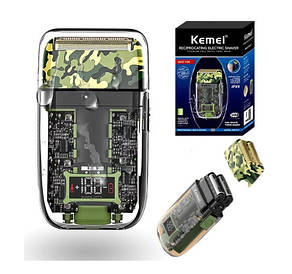 Шейвер електробритва Kemei KM-TX7 Military Shaver (сухе та вологе гоління)