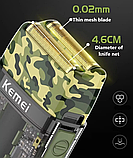 Шейвер електробритва Kemei KM-TX7 Military Shaver (сухе та вологе гоління), фото 10