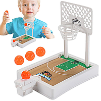 Настольная игра Баскетбол + 4 мяча, Белая / Интерактивная игра в баскетбол / Игра мини баскетбол