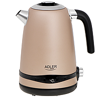 Металевий електрочайник Adler AD 1295g 1,7 л з контролем і пітримки температури  і РК-дисплеєм