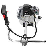 Мотокоса 1,5 кВт, 43 см³, котушка, 3-лопатевий ніж, двоплечовий пасок INTERTOOL DT-2232, фото 8