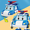 Дитячий ігровий набір трансформерів Robocar POLI LB105 / Машинки іграшки для дітей / Робокар дитячі машинки, фото 3