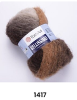 Нитки пряжа для в'язання мохерова BELLISSIMO YARNART Беліссімо ЯрнАрт № 1417