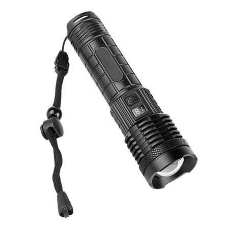 Ліхтар ручний PLD-H007-PM10-TG, power bank, індикація заряду, ЗУ Type-C, zoom, фото 1