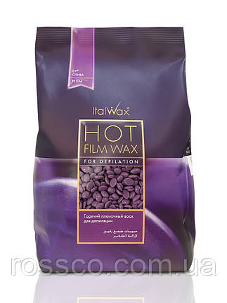 Гарячий плівковий віск в гранулах Italwax - Слива, 500 г., фото 1