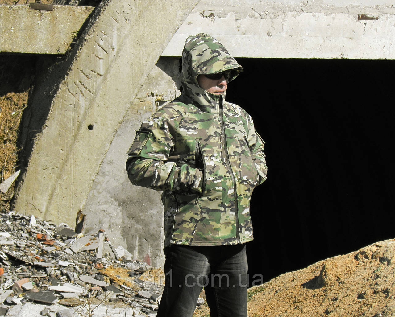 Куртка тактик MULTICAM(softshell) - фото 3 - id-p385142401