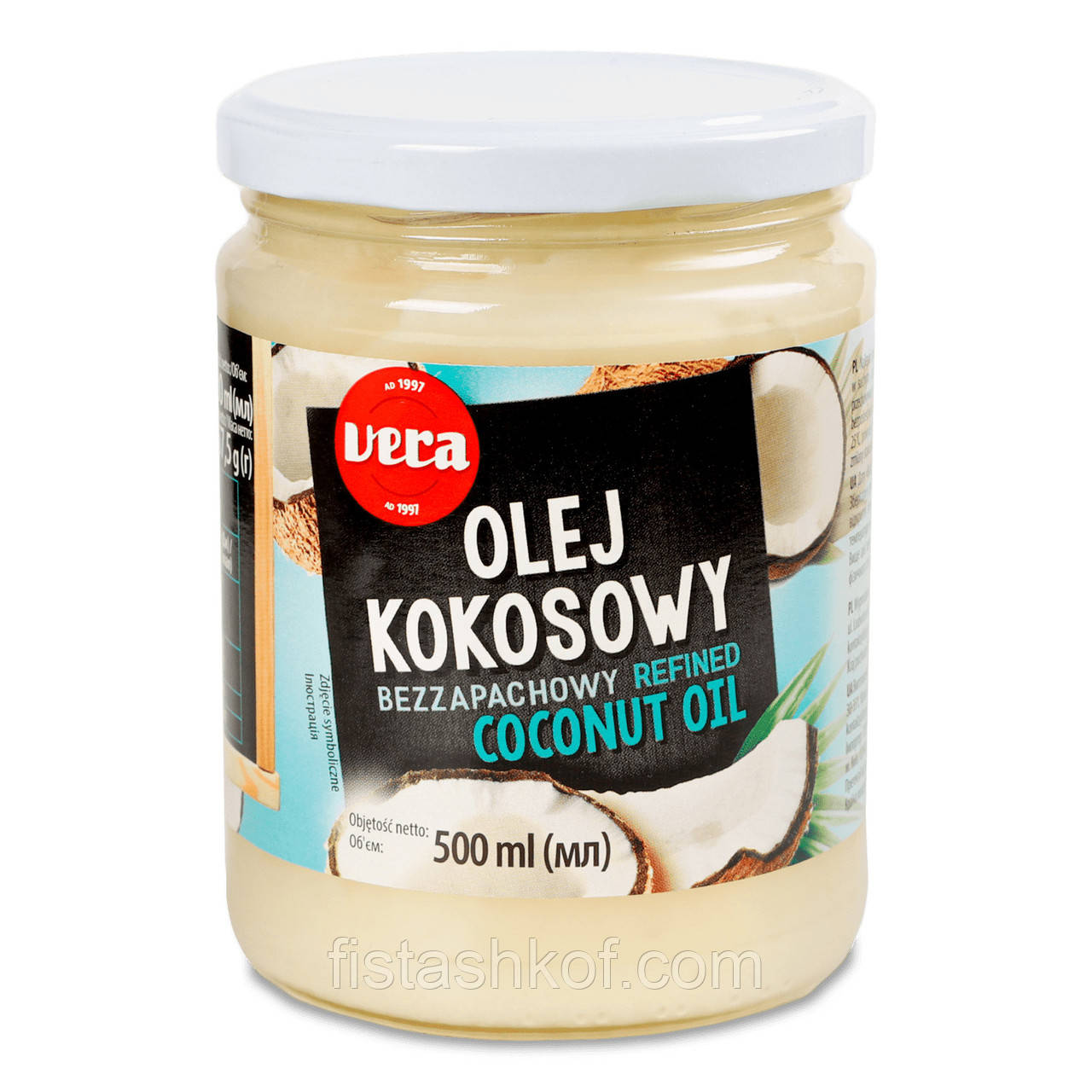 Олія Vera кокосова рафінована, 500мл